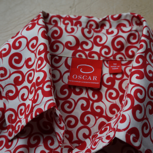 Resort Style Oscar de la Renta Silk Blouse  M - Picture 5 of 7